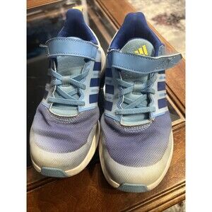 Adidas Running Shoes Boys Size 2 Blue Athletic Sports